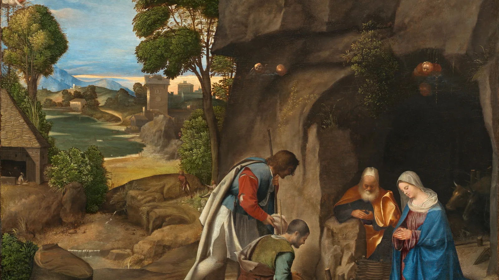 Hyrdenes tilbedelse, maleri av Giorgione